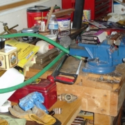 Clutter in the garage