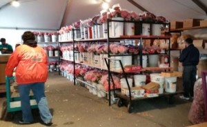 Keeping clutter at bay - Rose Bowl Float Supply Room